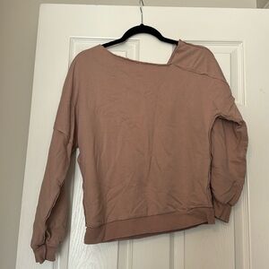 Off the shoulder sweatshirt